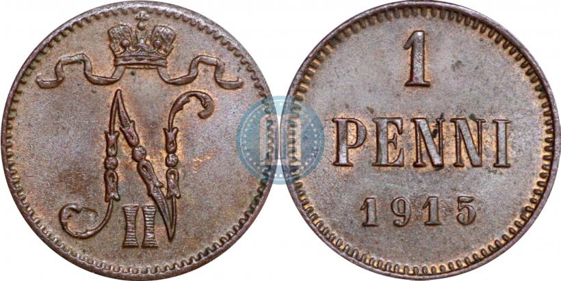 Фото 1 пенни 1915 года  