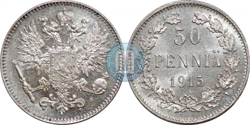Фото 50 пенни 1915 года S 