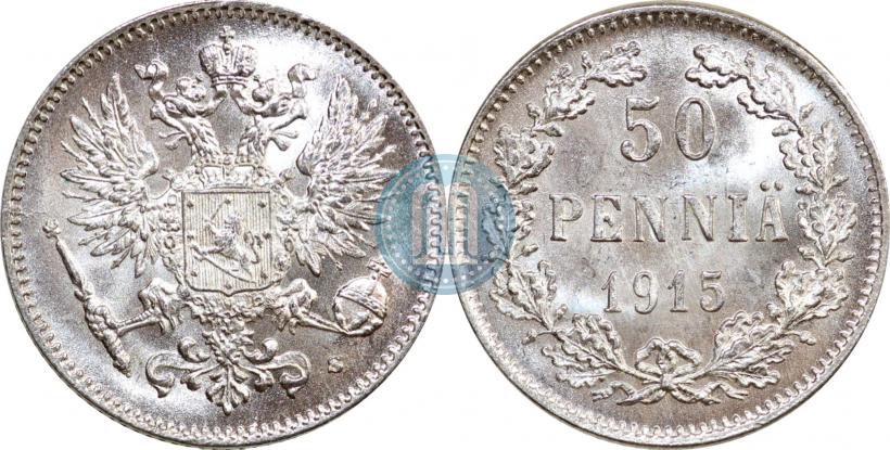 Фото 50 пенни 1915 года S 