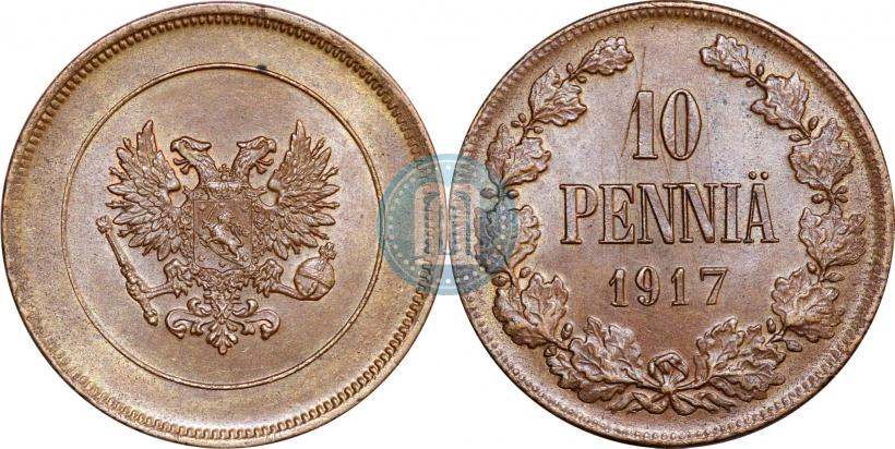 Фото 10 пенни 1917 года  