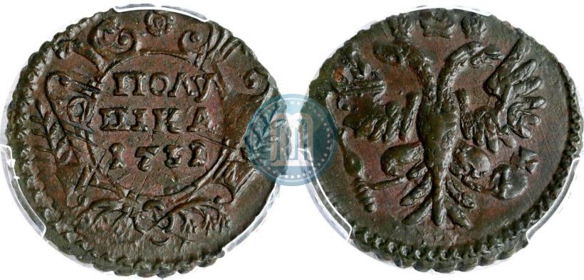 Фото Полушка 1731 года  