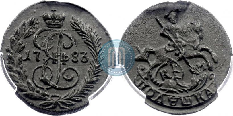 Фото Полушка 1783 года КМ 