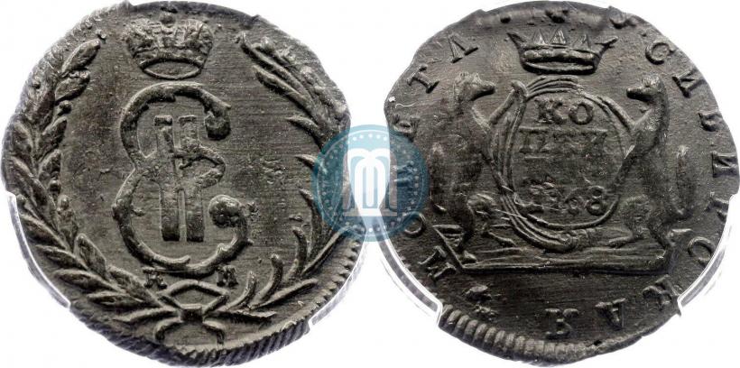 Фото 1 копейка 1768 года КМ 