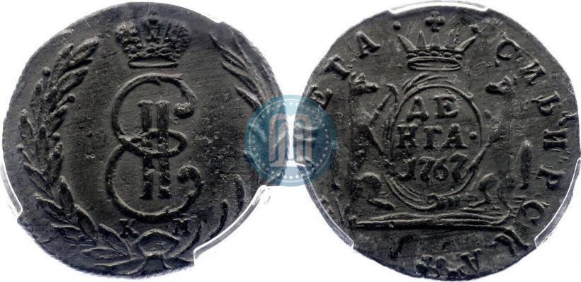 Фото Денга 1767 года КМ 