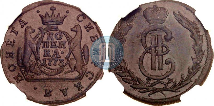 Фото 1 копейка 1773 года КМ 