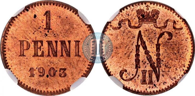 Фото 1 пенни 1903 года  