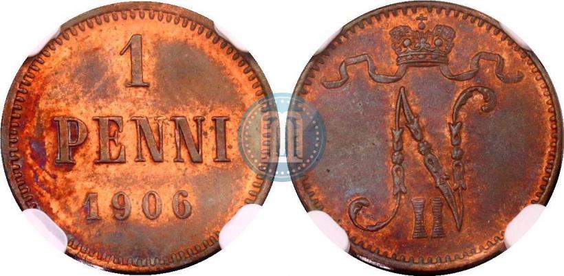 Picture 1 penni 1906 year  
