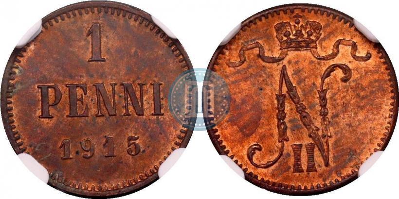 Фото 1 пенни 1915 года  