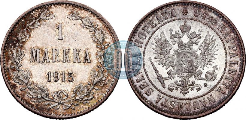 Picture 1 markka 1915 year S 