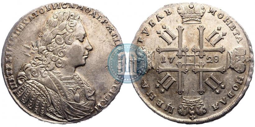Фото 1 рубль 1728 года  "Тип 1728"