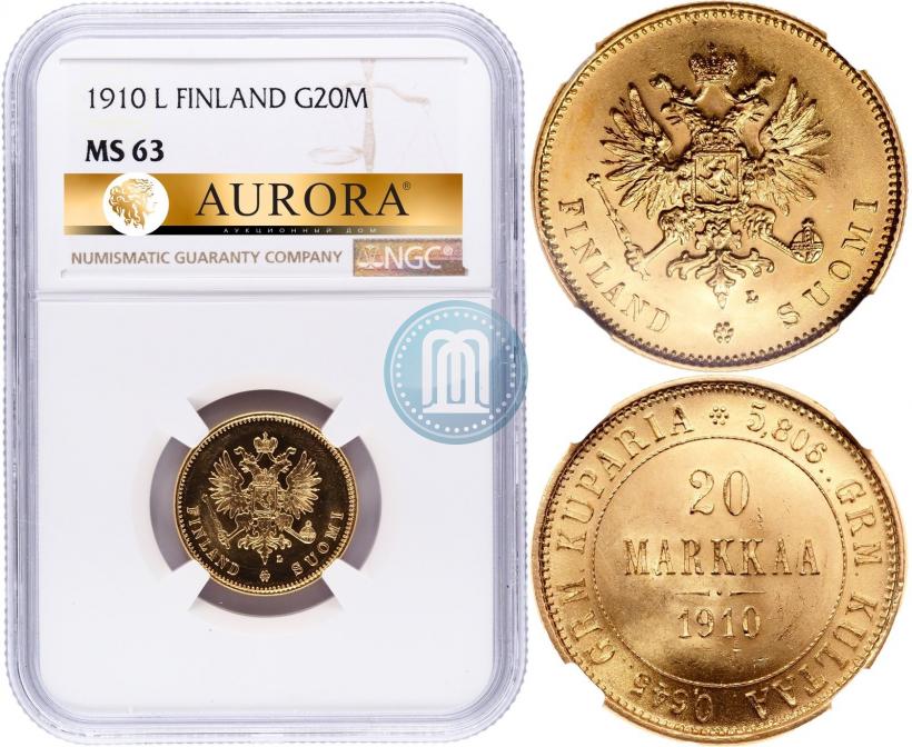 Picture 20 markkaa 1910 year L 