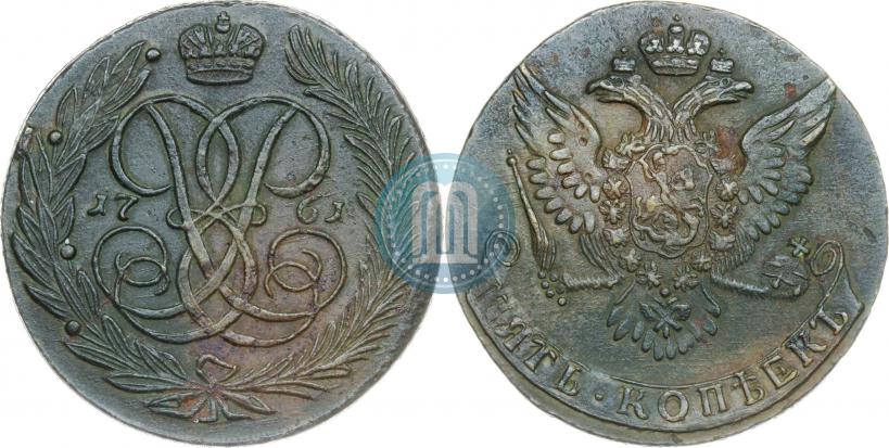 Picture 5 kopecks 1761 year  