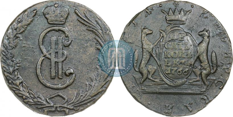 Фото 10 копеек 1766 года  