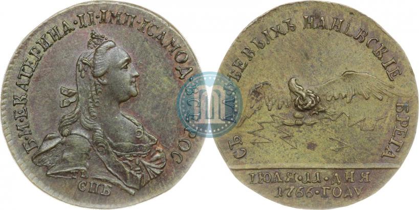 Фото Жетон 1766 года  "В память придворной карусели"