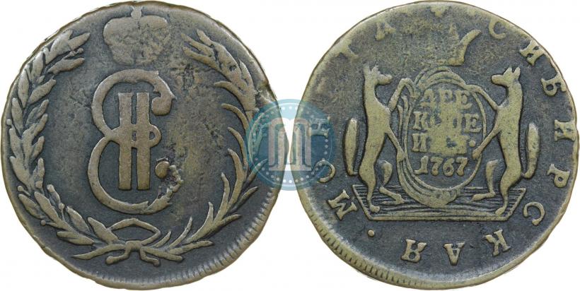 Фото 2 копейки 1767 года  