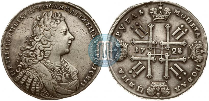 Picture 1 rouble 1728 year  "Type of 1728"