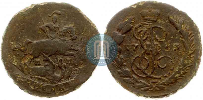 Picture 1 kopeck 1763 year ММ 