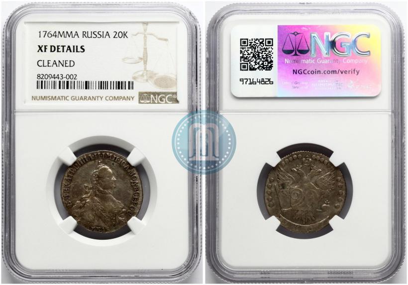 Picture 20 kopecks 1764 year ММД 