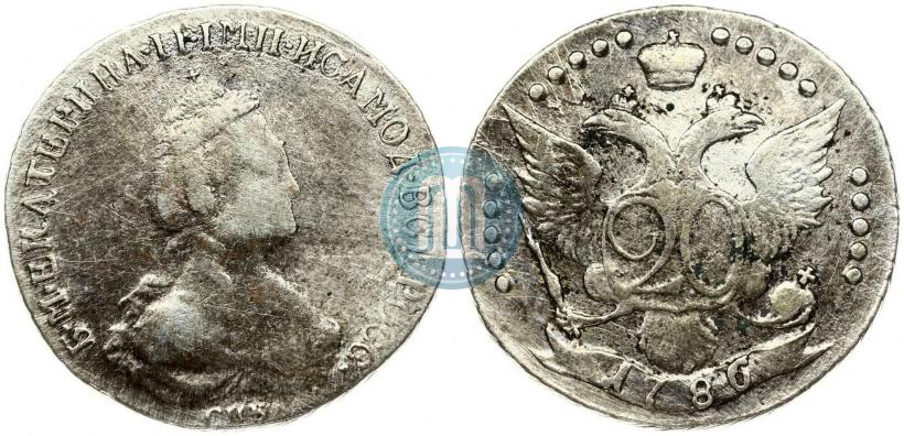 Picture 20 kopecks 1786 year СПБ 