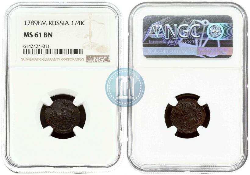 Фото Полушка 1789 года ЕМ 