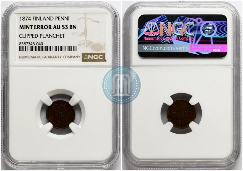 Picture 1 penni 1874 year  