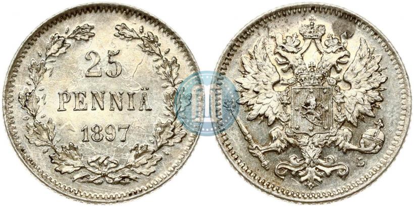 Фото 25 пенни 1897 года L 