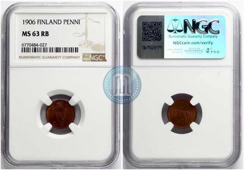 Фото 1 пенни 1906 года  