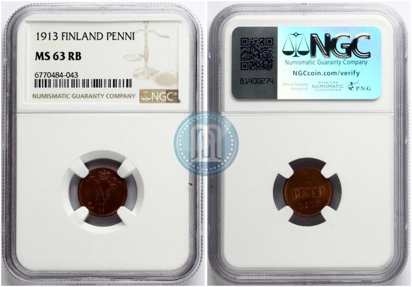 Фото 1 пенни 1913 года  