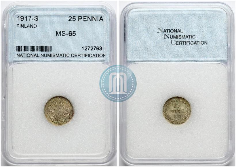 Фото 25 пенни 1917 года S 