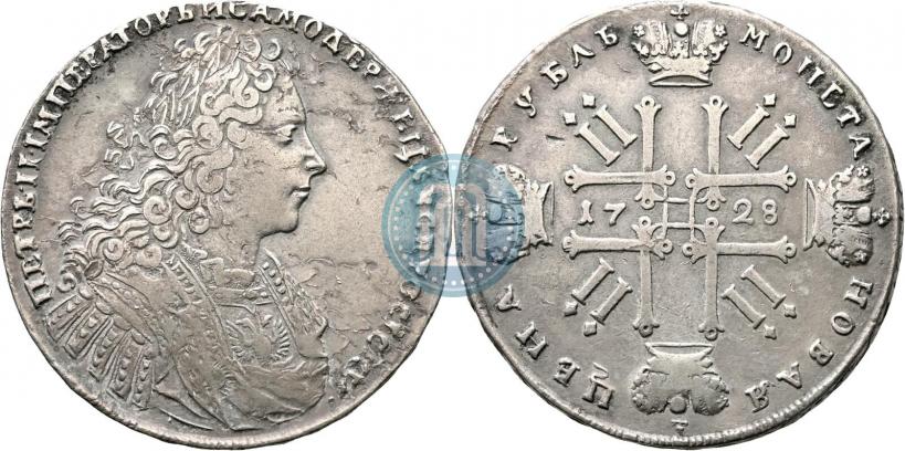 Фото 1 рубль 1728 года  "Тип 1728"