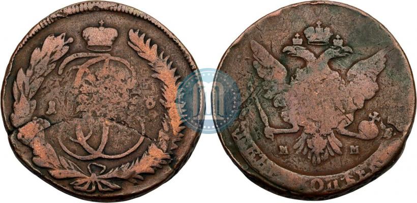 Фото 5 копеек 1766 года ММ 