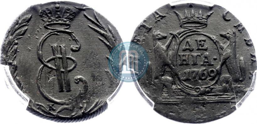 Фото Денга 1769 года КМ 