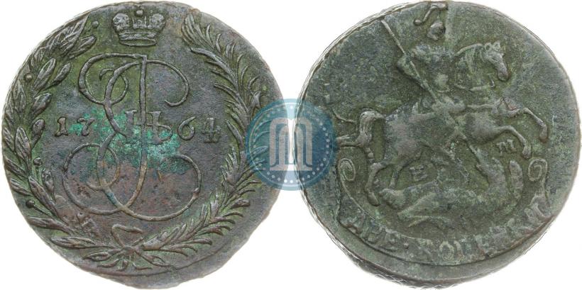 Picture 2 kopecks 1764 year ЕМ 