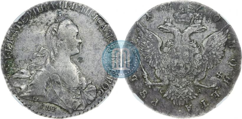 Picture 1 rouble 1770 year СПБ-СА 