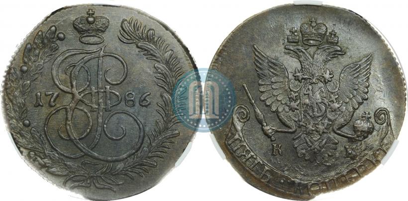 Picture 5 kopecks 1786 year КМ 
