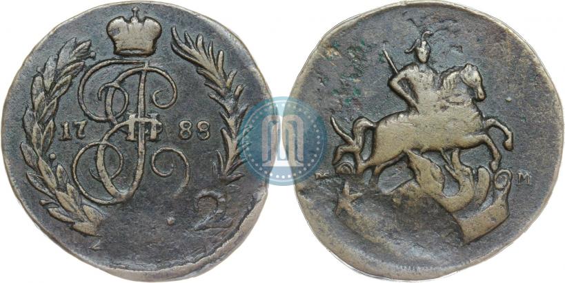 Picture 1 kopeck 1788 year ММ 