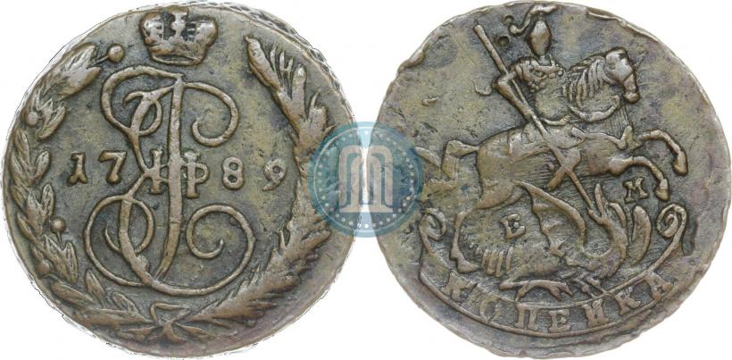Фото 1 копейка 1789 года ЕМ 