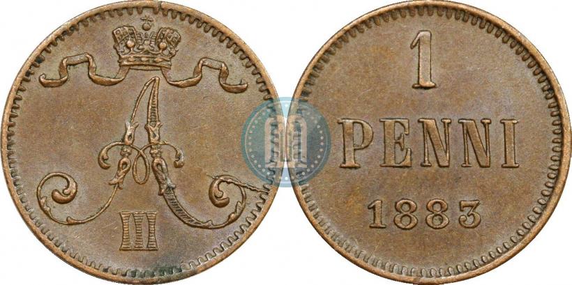 Picture 1 penni 1883 year  