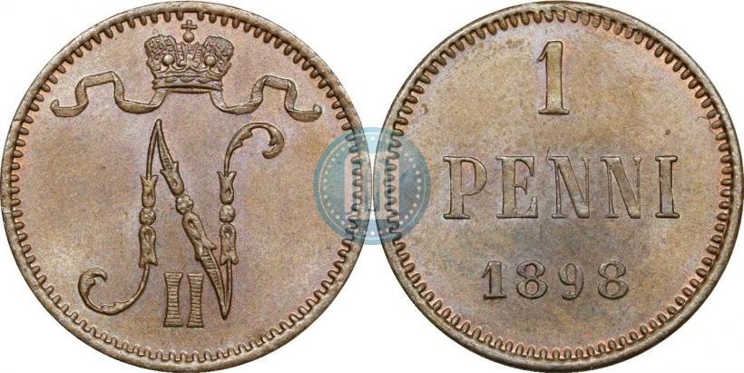 Фото 1 пенни 1898 года  