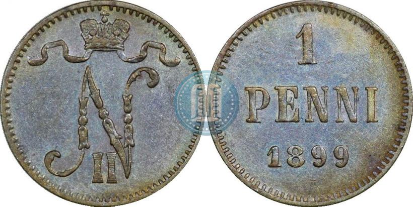 Фото 1 пенни 1899 года  