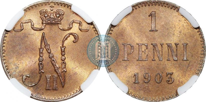 Фото 1 пенни 1903 года  