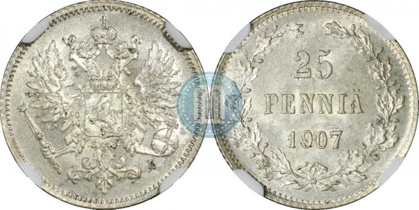 Фото 25 пенни 1907 года L 