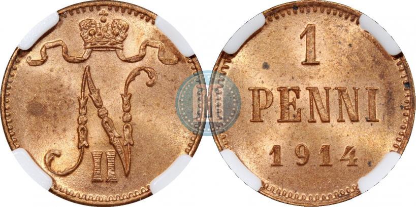 Фото 1 пенни 1914 года  