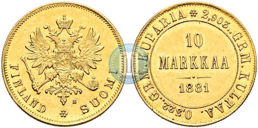 Фото 10 марок 1881 года S 