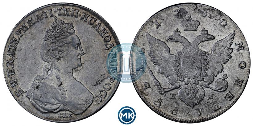 Фото 1 рубль 1780 года СПБ-ИЗ 