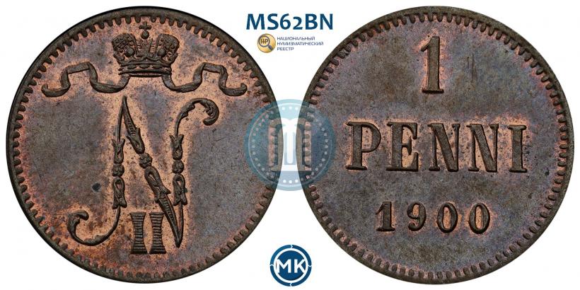 Picture 1 penni 1900 year  