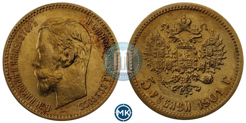 Picture 5 roubles 1901 year (АР) 