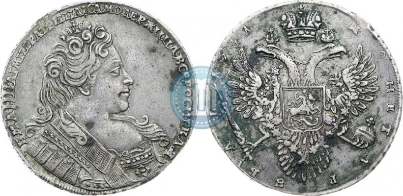 Picture 1 rouble 1731 year  