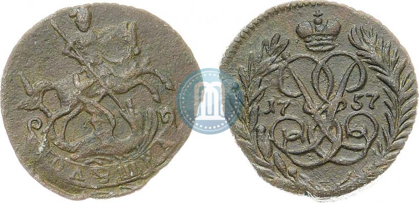Фото Полушка 1757 года  