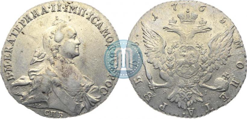 Picture 1 rouble 1765 year СПБ-ЯI 